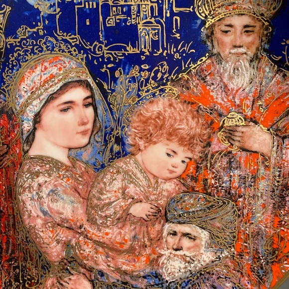 Hidel Plate Hand painted HOLIDAY ITEM 🎄 - Picture 2 of 6